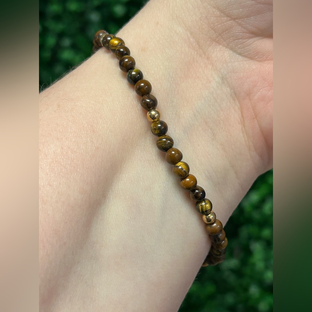 Handcrafted Tiger’s Eye Stretch Bracelet